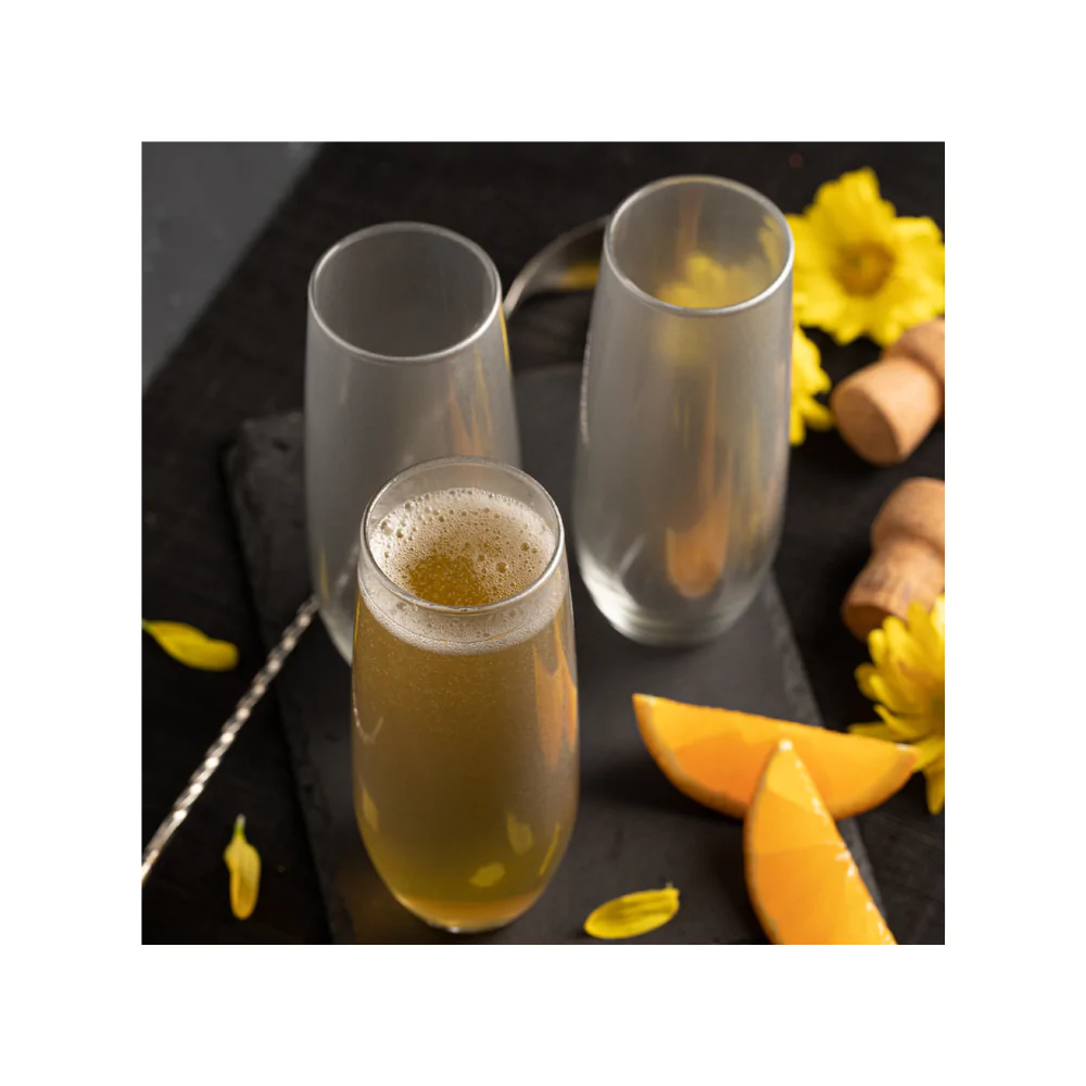 Set Live X4 Unidades Vaso Champaña Stemless Cristar 0903ECD4LIVE23