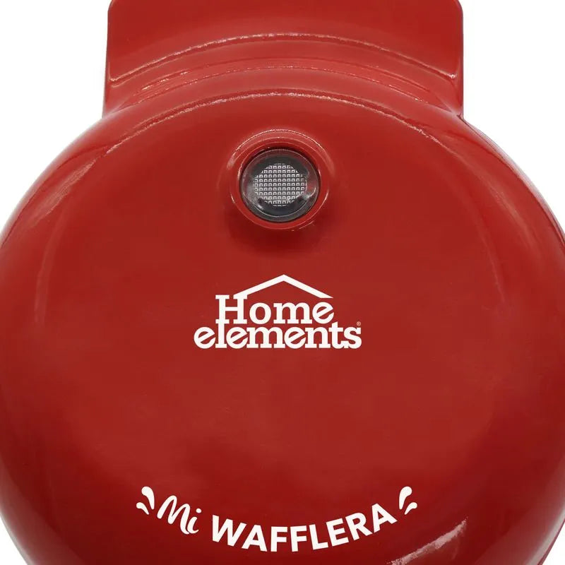 Mini Waflera Roja Home Elements de 12 Cm HEWM-68R