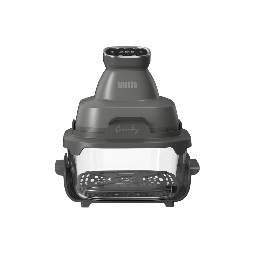 Combo Bravva Freidora Crunchy + Set de Cuchillos