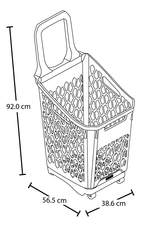 Cesta de Mercado 65 L Rojo Rimax