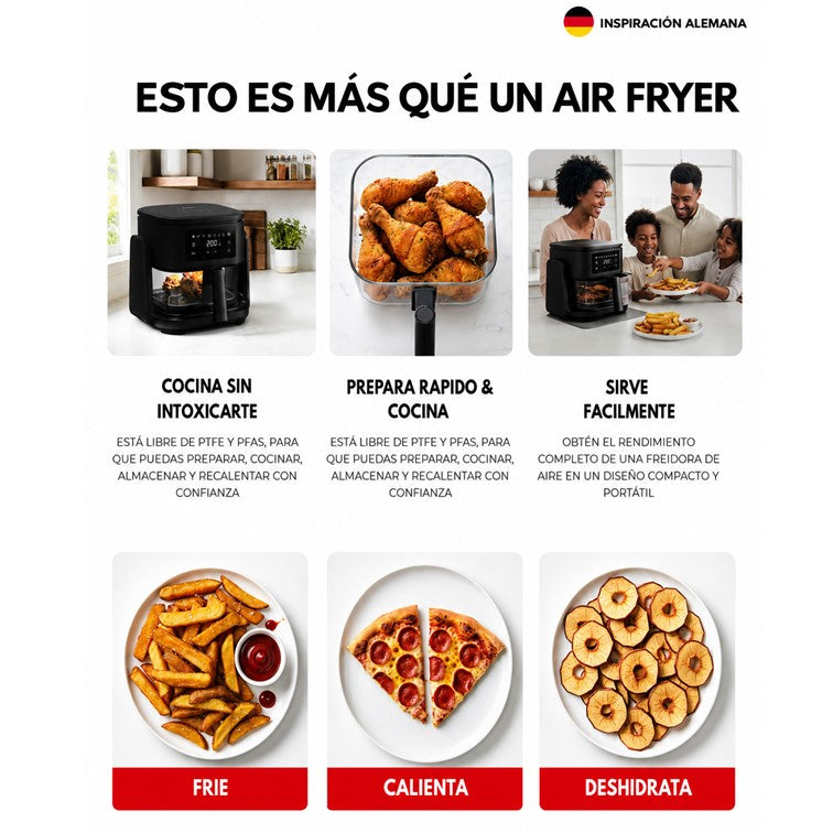 Freidora de Aire Digital BRAVVA HAUS Maxi 5 Litros