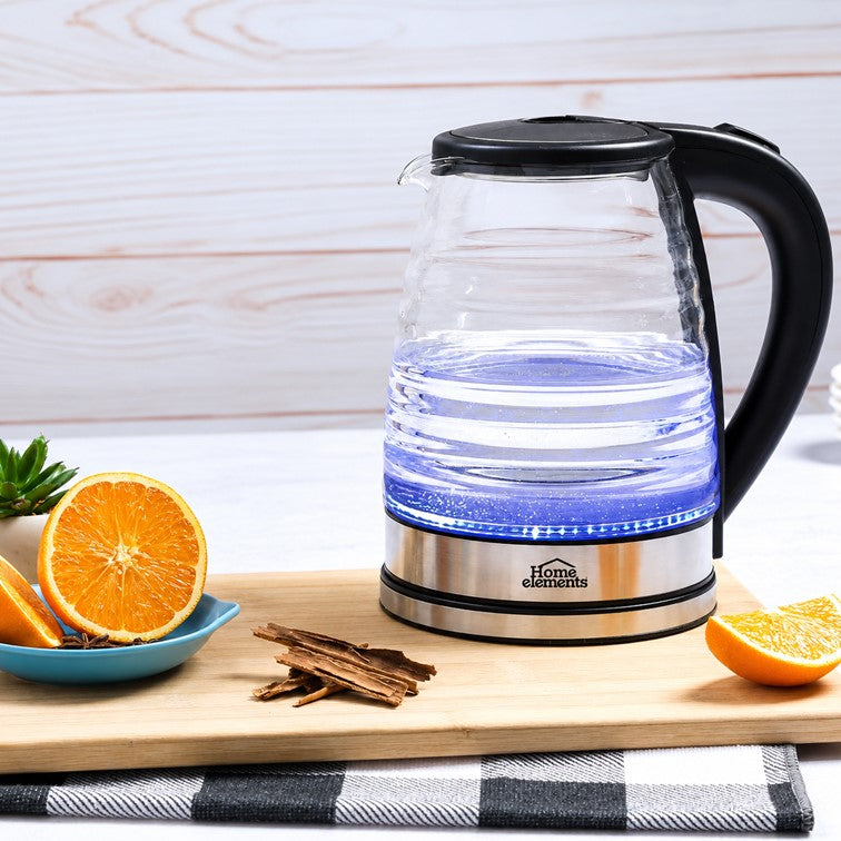Jarra Hervidora Home Elements Blue Glass de 2 Litros HEJHV20SS