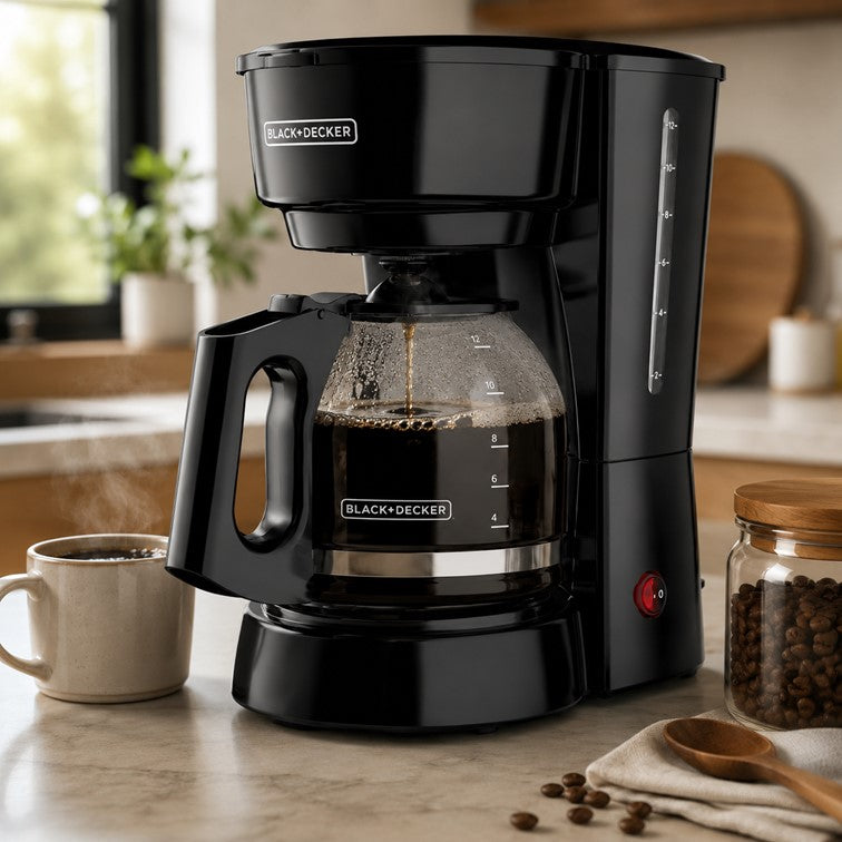 Cafetera Eléctrica Black + Decker Vortex de 12 Tazas con Filtro CM0916B