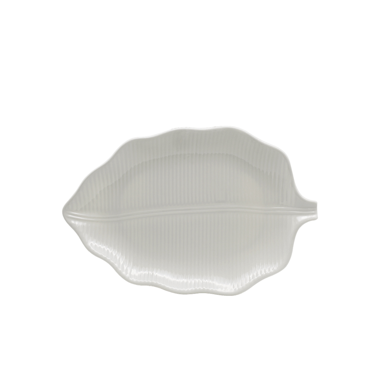 Plato Hoja Sabana P1086BL