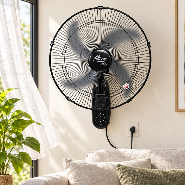 Ventilador Altezza Pro Pared Malla Metálica Motor a Balinera AWF-18BL PRO