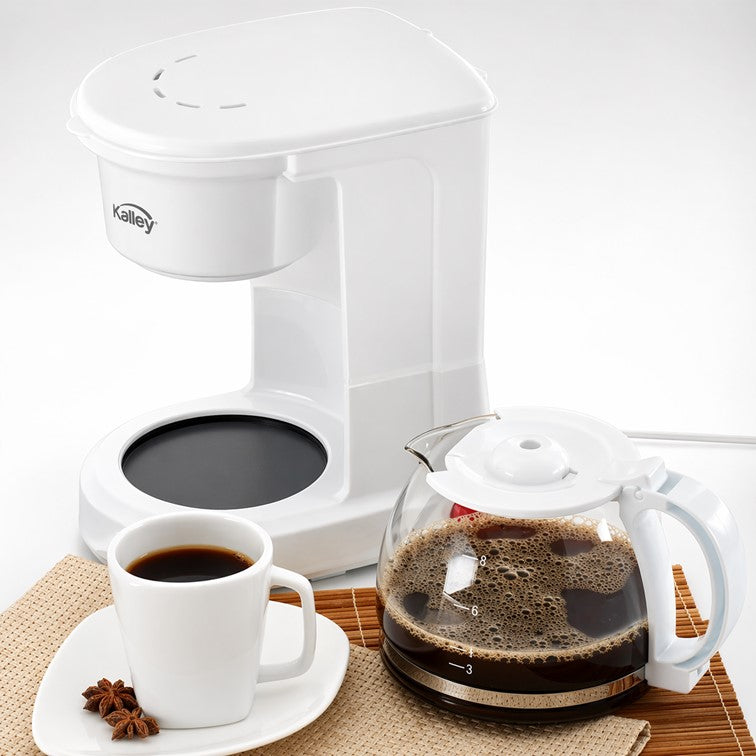 Cafetera Basica Kalley de 8 Tazas Blanca K-CM100K