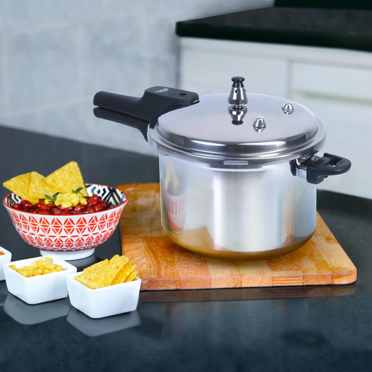 Olla a Presión Home Elements de 5,6 Litros Con Tapa en Acero Inoxidable HEPC56LLSS