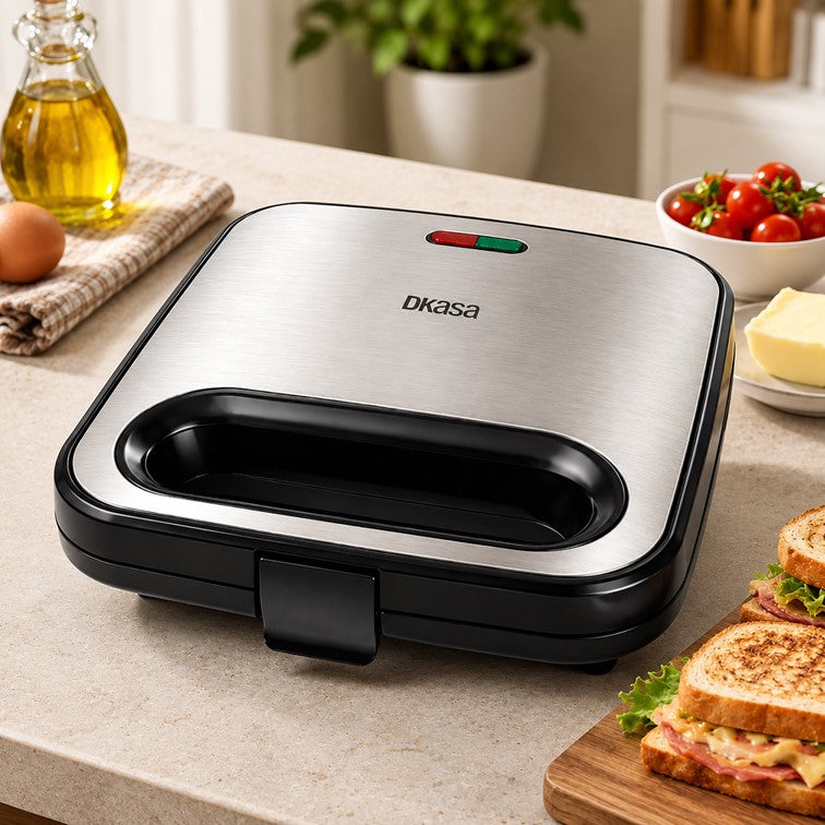 Sanduchera Dkasa Premium Grill en Acero Inoxidable JK-157MG