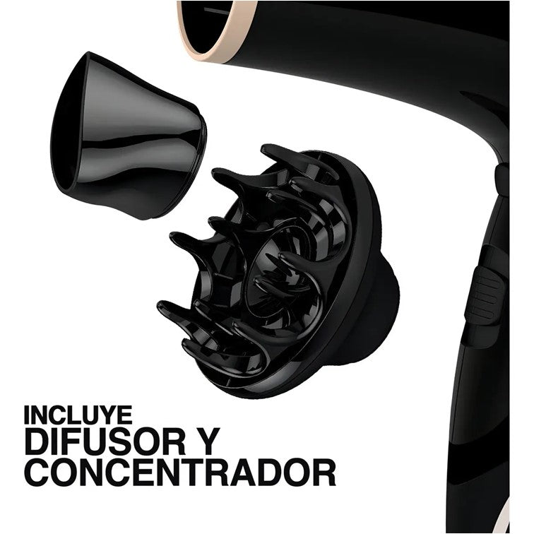 Secador de Pelo Remington Macadamia Shimmer Negro D3017