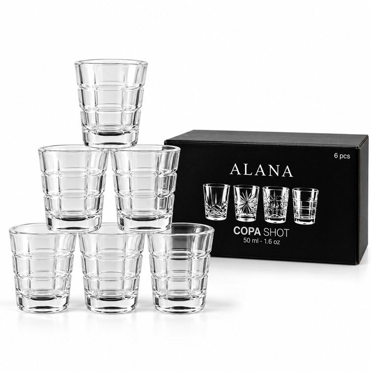 Set X6 Und de Copas Shot Alana Life de 50 Ml CAP040121