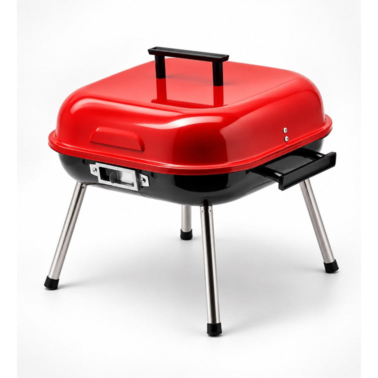 Asador a Carbon de Mesa BBQ Home Elements Rojo HEBBQ9014R