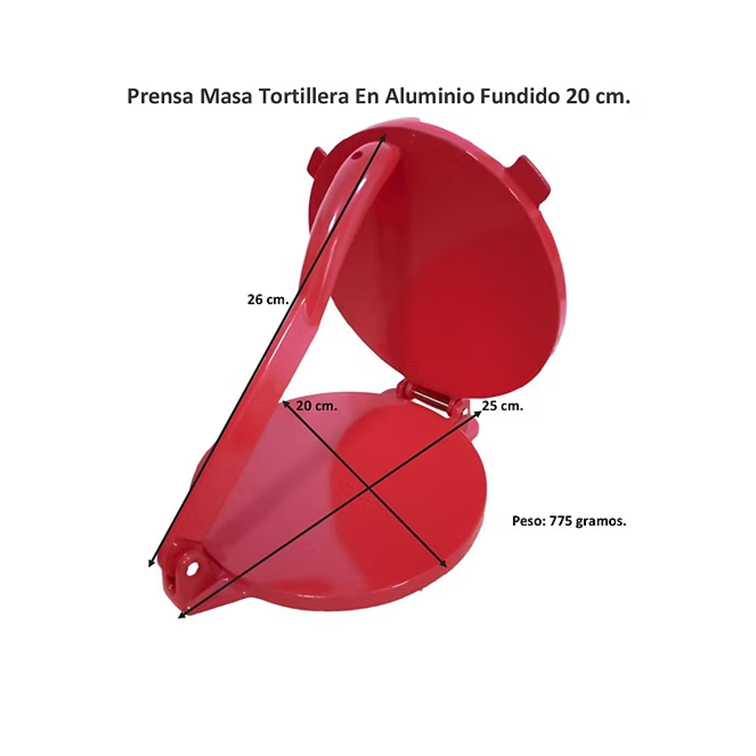 Pataconera Tortillera Dkasa Premium de 20 Cm FK8023C