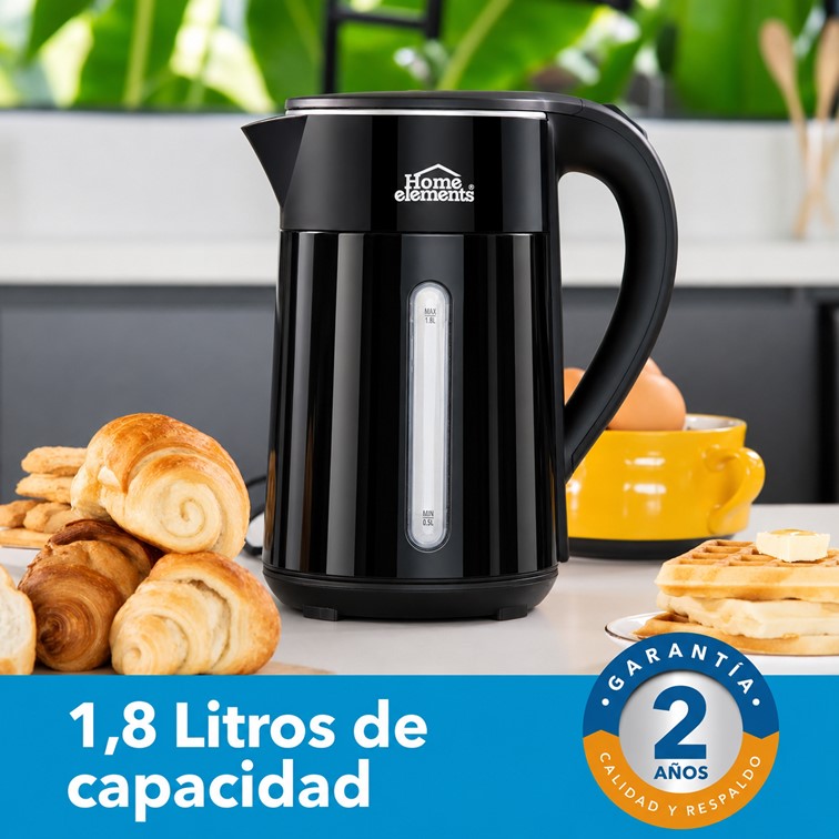 Jarra Hervidora Home Elements 2 en 1 de 1.8 Litros HEEK8103G