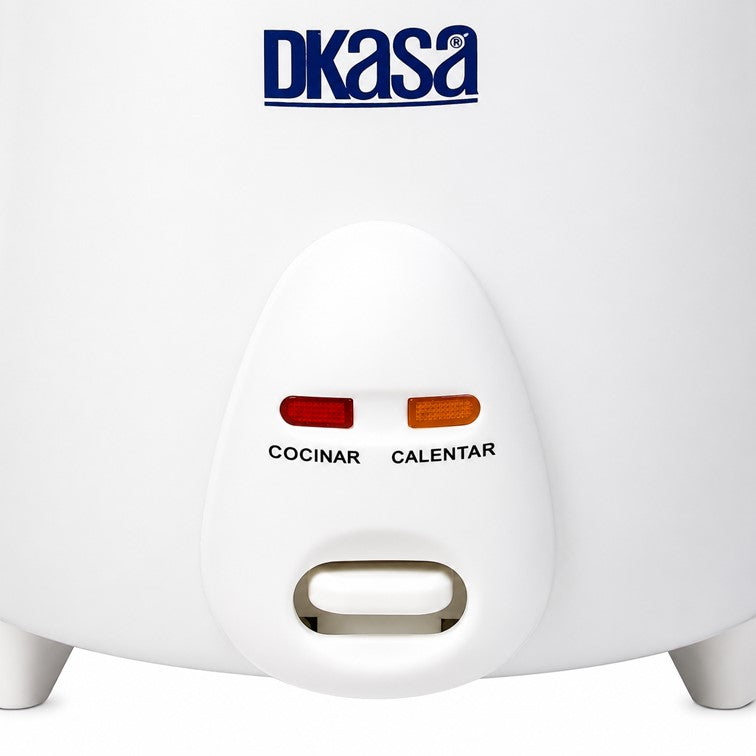 Olla Arrocera Dkasa de 1.8 Libras Blanca RC-B1.8LV3A