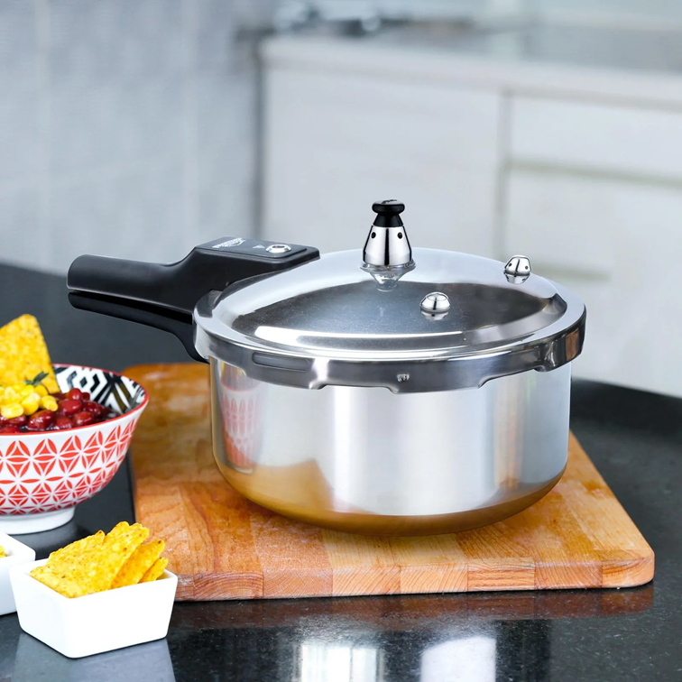 Olla a Presión Home Elements de 2 Litros Con Tapa en Acero Inoxidable HEPC2LLSS