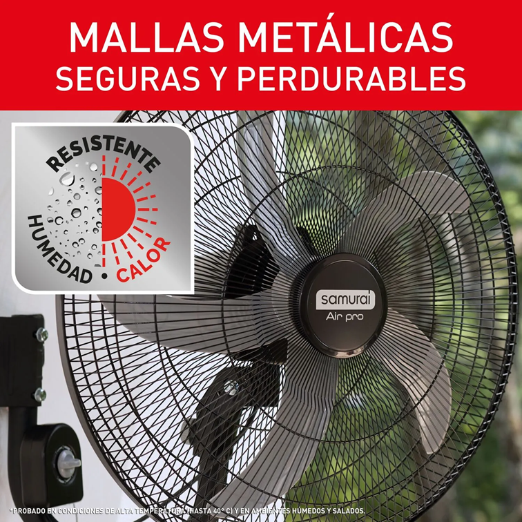 Ventilador Samurai Air Pro de Pared de 22" Negro 4100000798