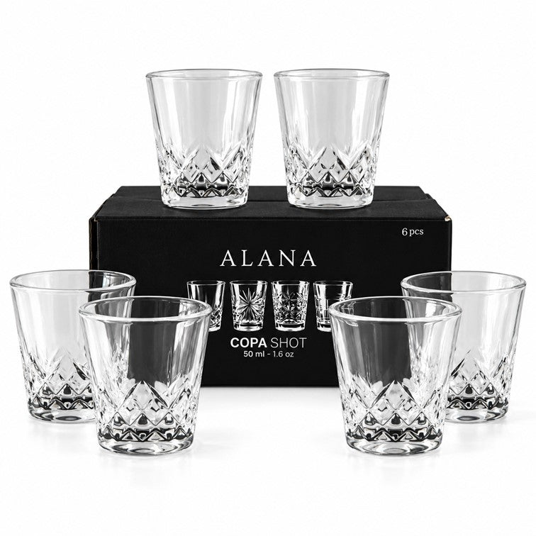 Set X6 Und de Copas Shot Alana Life de 50 Ml CAP026679