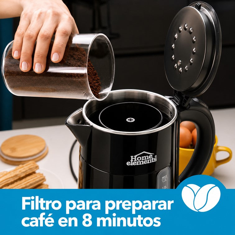 Jarra Hervidora Home Elements 2 en 1 de 1.8 Litros HEEK8103G