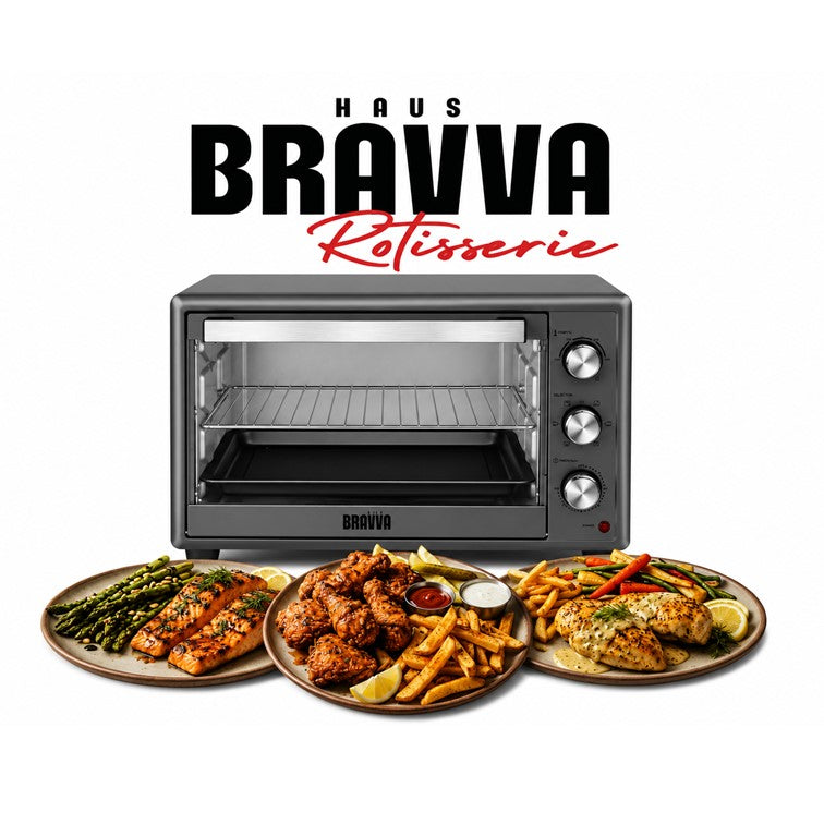 Horno Eléctrico BRAVVA HAUS Rotisserie 46 Litros