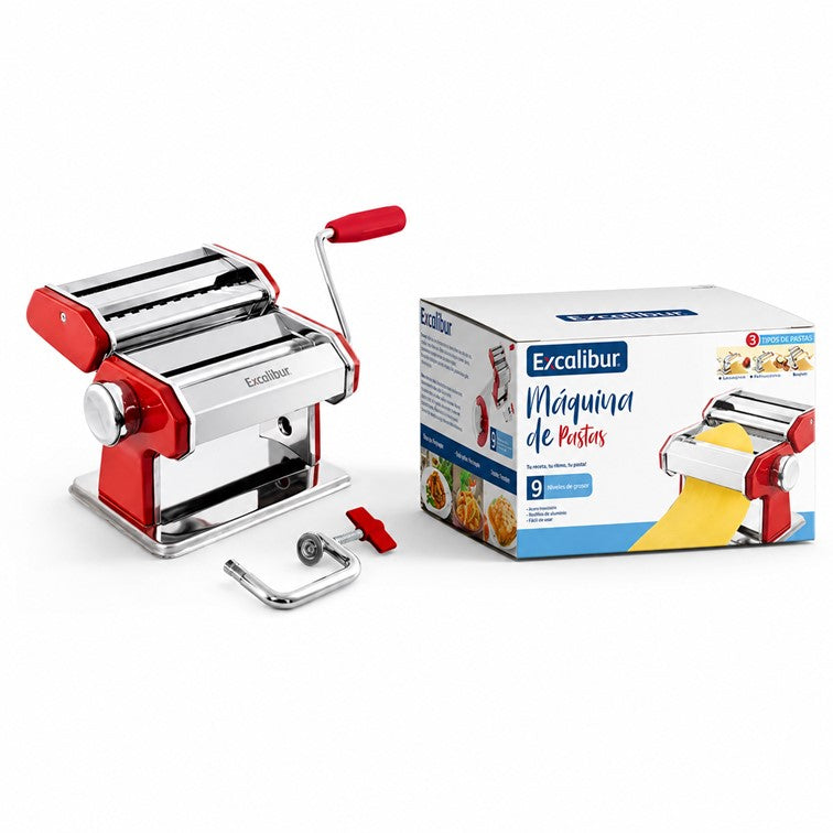Maquina de Pasta Excalibur 3 en 1 en Acero Inoxidable EX-QF150-2