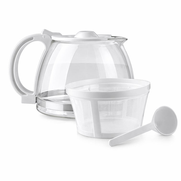 Cafetera Basica Kalley de 8 Tazas Blanca K-CM100K