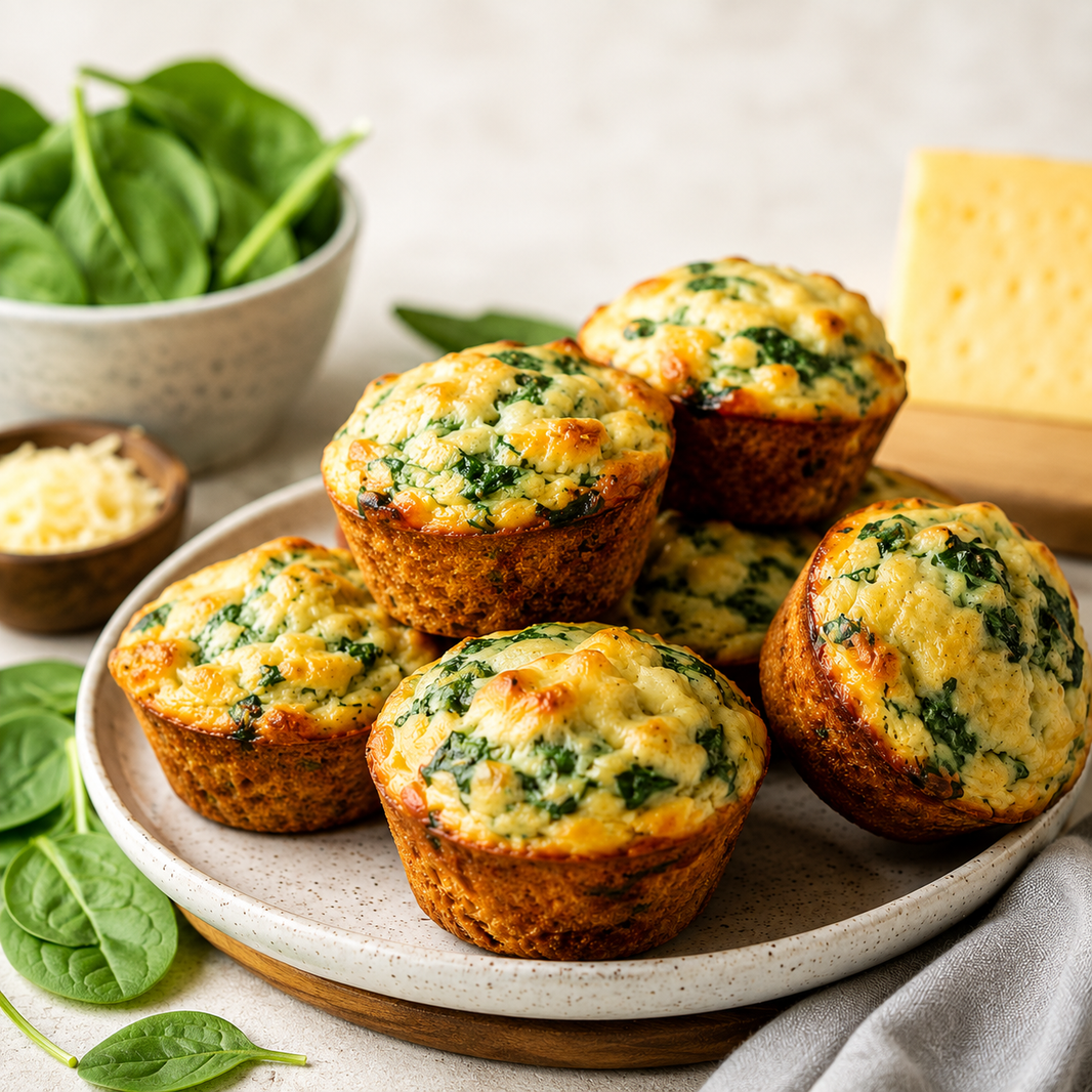Muffins de Espinaca y Queso