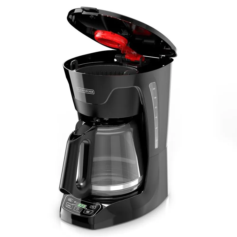 Cafetera Black+Decker de 12 Tazas con Sistema de Programación CM1110B-LA