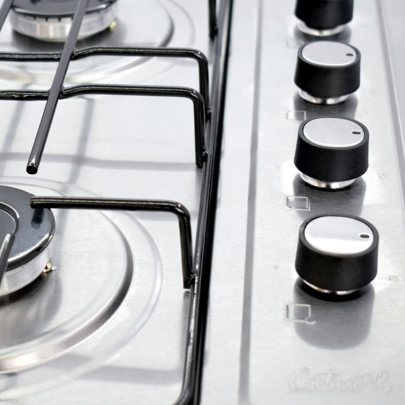 Estufa de Empotrar en Acero Inoxidable con Encendido Eléctrico Gas Propano 5524