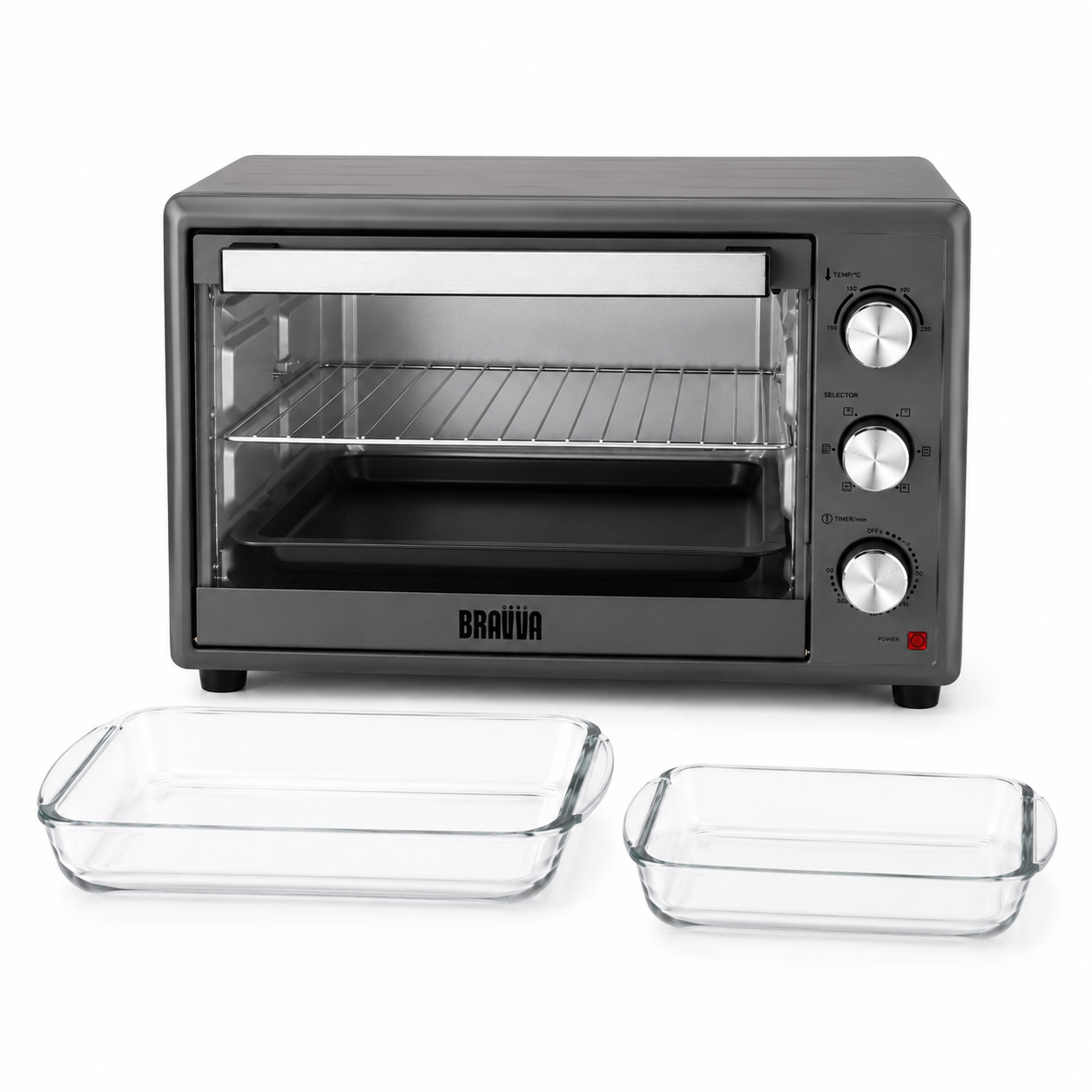 Combo Bravva Horno Rotisserie + 2 Refractarias