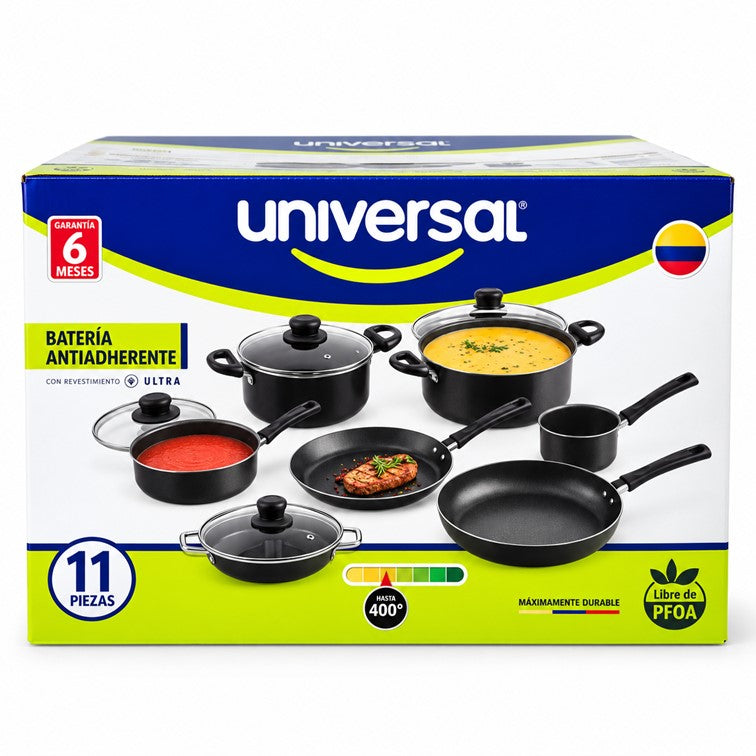 Batería Universal Aliada Antiadherente de 11 Piezas L39135