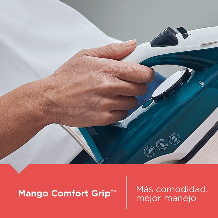 Plancha de Ropa a Vapor TrueGlide Azul Cerámica Black+Decker IRBD365