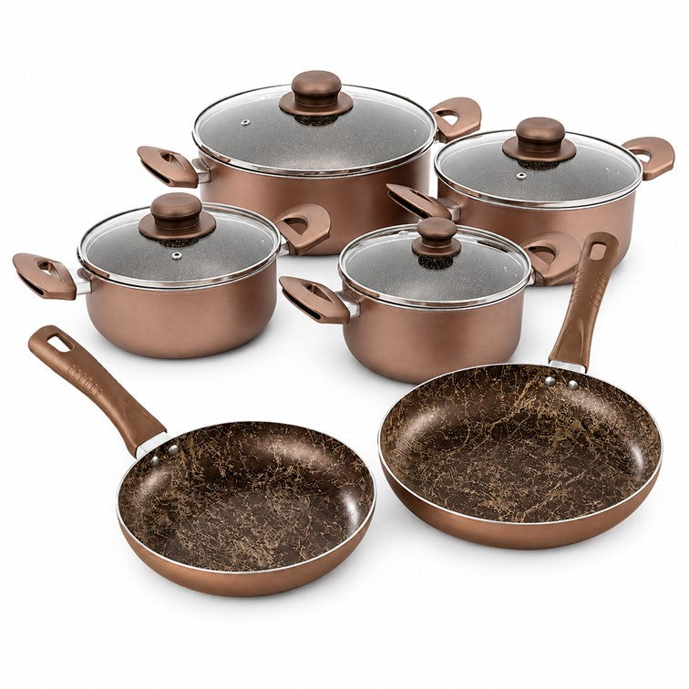 Batería Universar Ambar de 8 pz + Set Sartenes Ambar 20 y 24 Cm