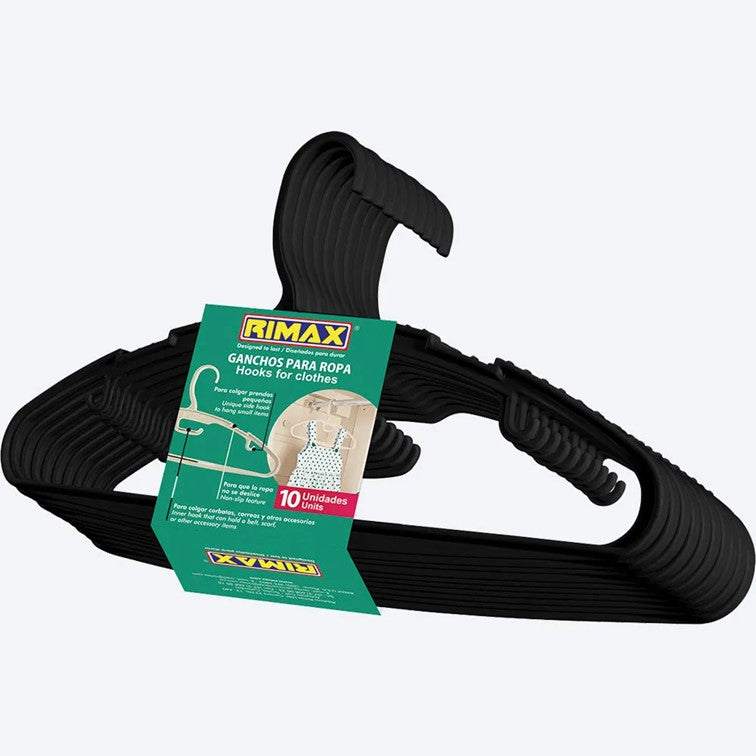 Gancho De Ropa Rimas Ganchos Para Ropa x10 Rimax - Duraderos y Resistentes