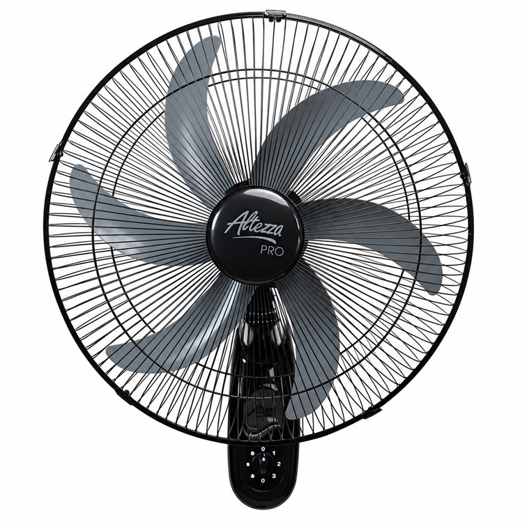 Ventilador Altezza Pro Pared Malla Metálica Motor a Balinera - 6 Aspas AWF-18BL PRO