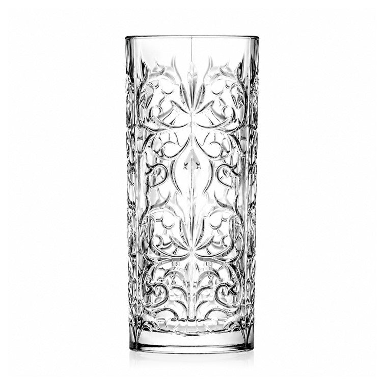 Set X6 Piezas Vasos Altos Línea Tattoo de Cristalería Italiana 26941020106