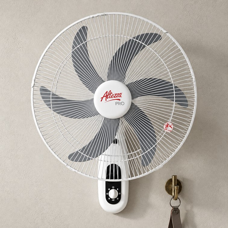 Ventilador Altezza Pro Pared Malla Metálica Motor a Balinera - 6 Aspas AWF-18 PRO