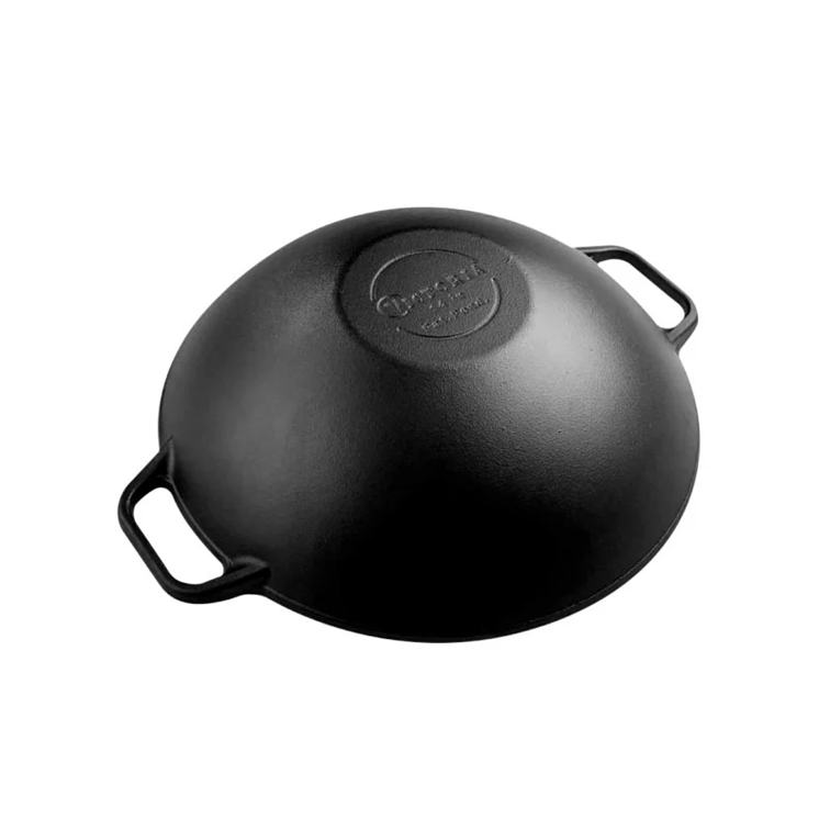 Sartén Wok de Hierro Fundido Victoria de 35,5 Cm 30926