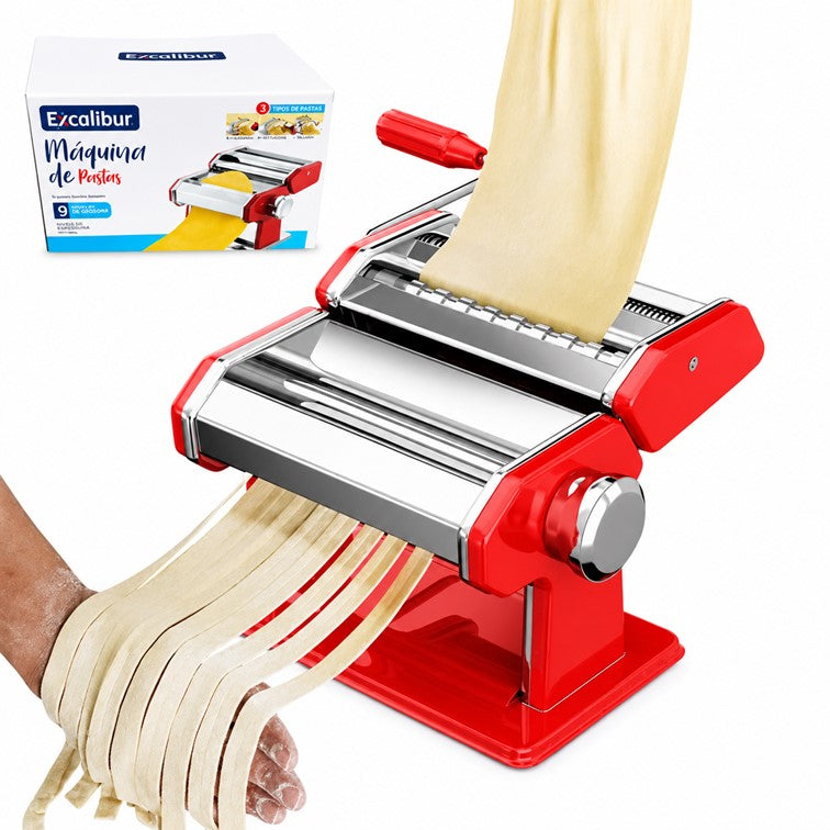 Maquina de Pasta Excalibur 3 en 1 en Acero Inoxidable EX-QF150-2