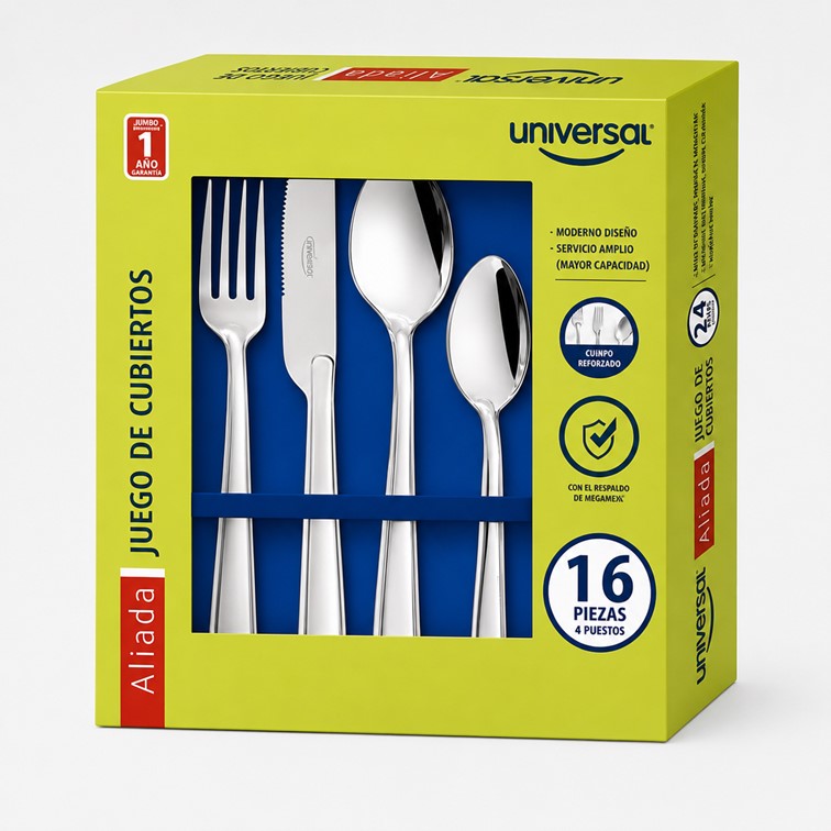 Juego de Cubiertos Quirama de 16 Piezas Incametal I06469
