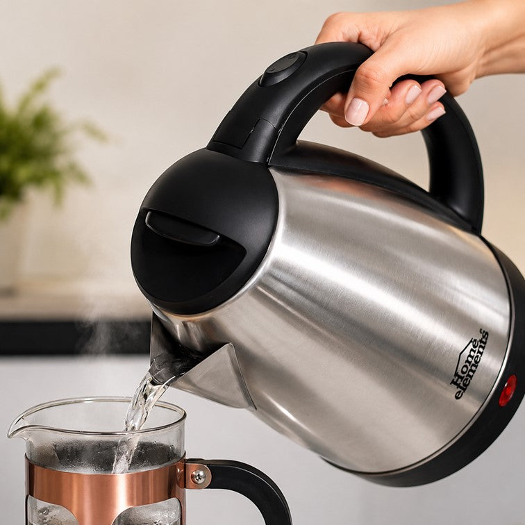 Jarra Hervidora Home Elements en Acero Inox de 1.9 Litros HEJH181