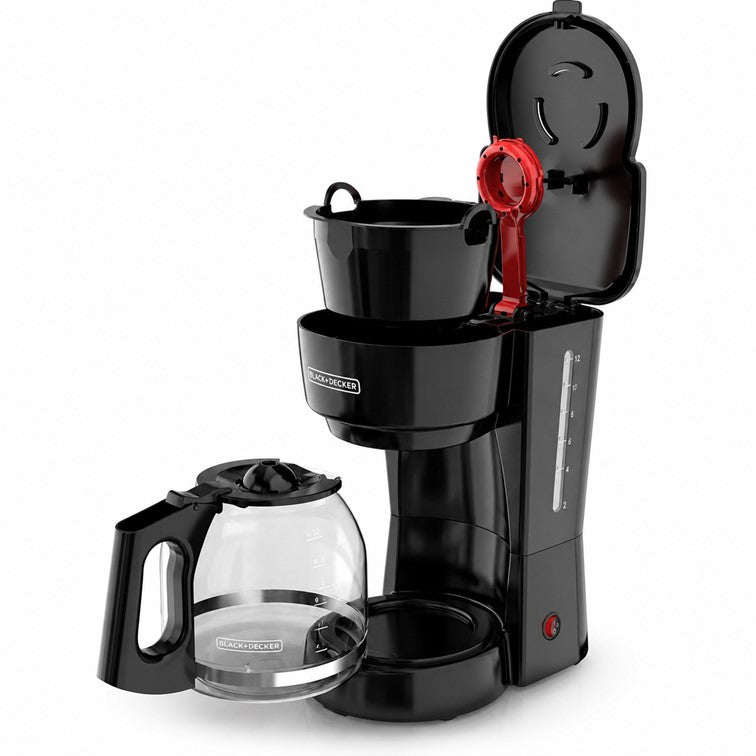 Cafetera Eléctrica Black + Decker Vortex de 12 Tazas con Filtro CM0916B