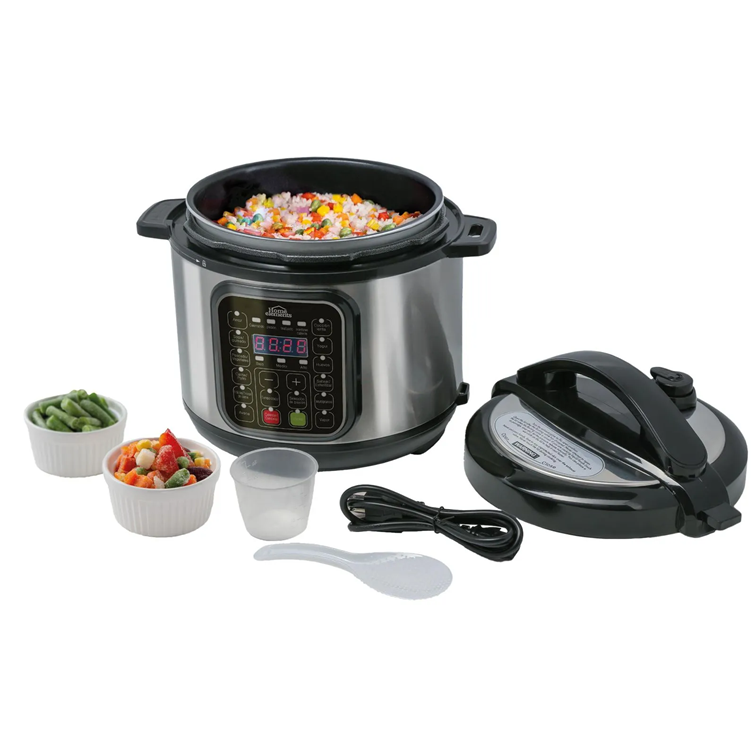 Olla Multifuncional Home Elements de 4 Litros HEOM4202SS