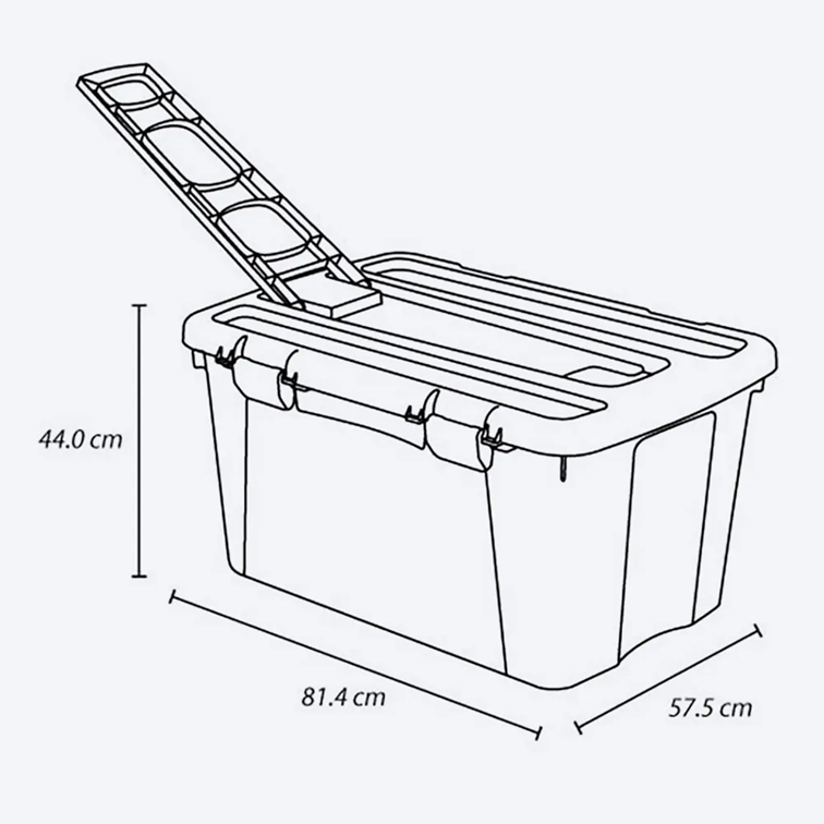 Cajón Móvil Rimax de 120 Litros Color Gris