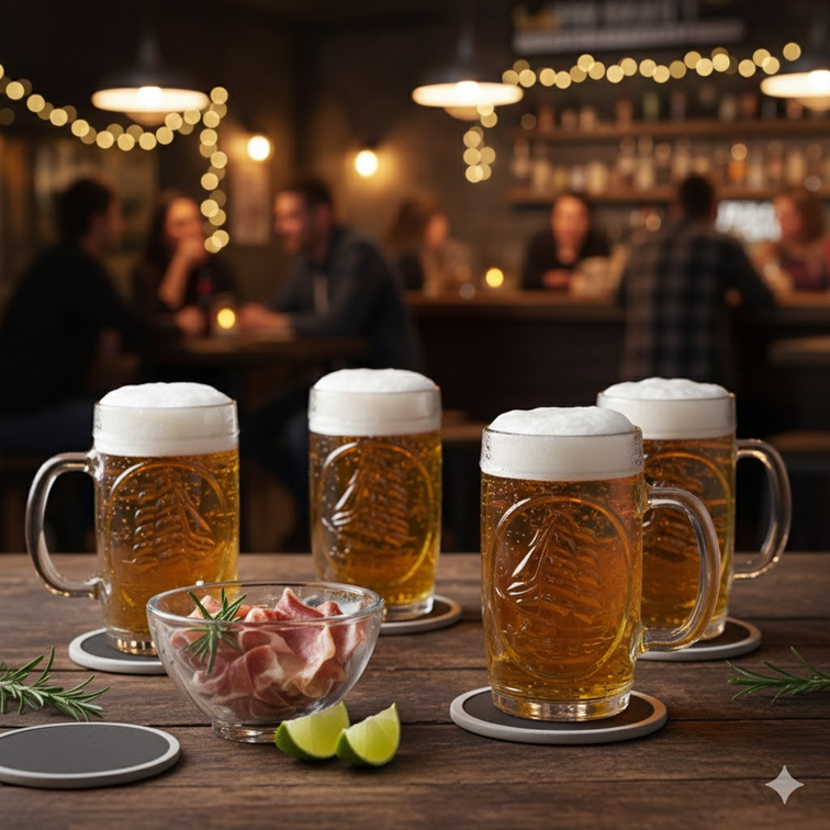 Set X4 Unidades Jarro Velero Cervecero Cristar 0815AL32