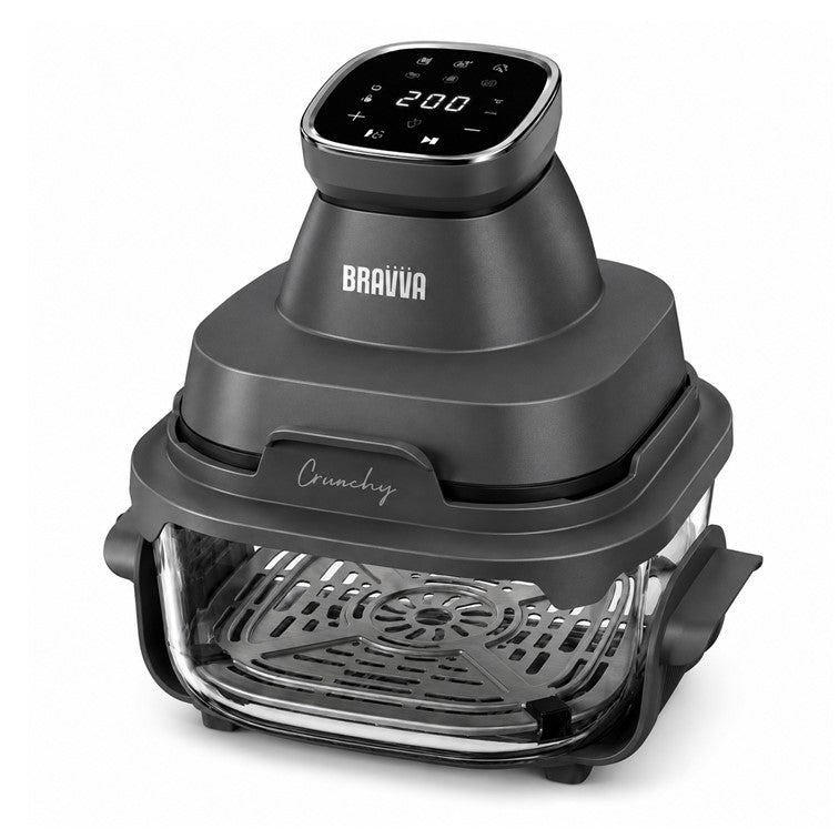 Freidora de Aire Digital BRAVVA HAUS Crunchy Doble Taza