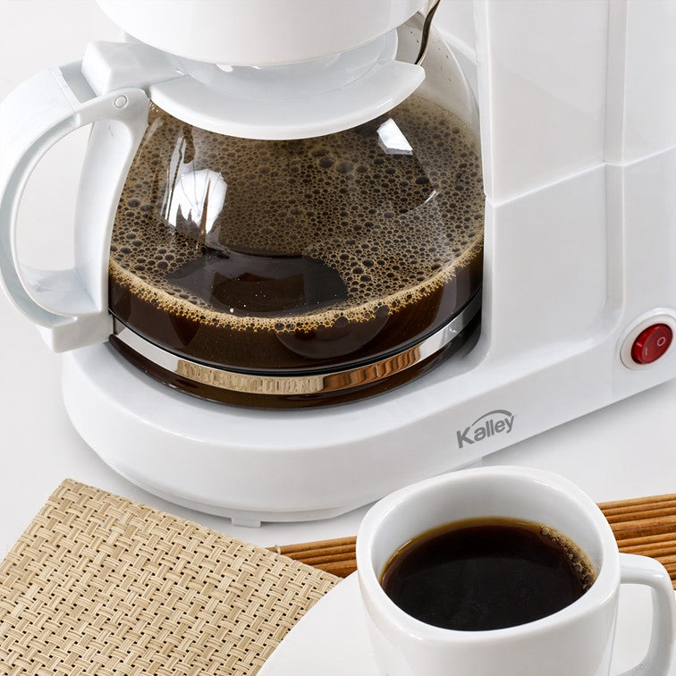 Cafetera Basica Kalley de 8 Tazas Blanca K-CM100K