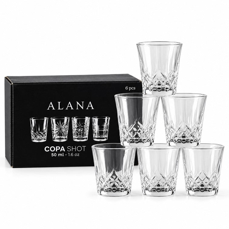 Set X6 Und de Copas Shot Alana Life de 50 Ml CAP026679