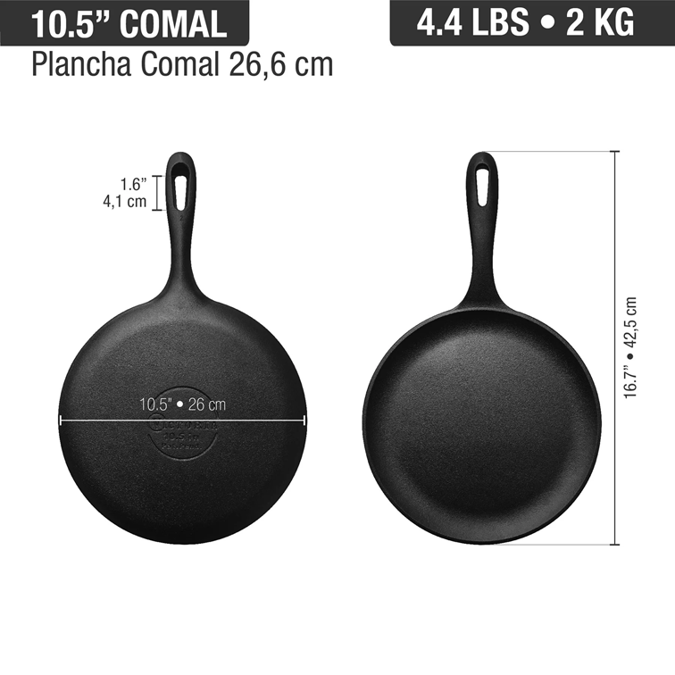 Plancha Comal de Hierro Fundido Victoria de 26,6 Cm 34504