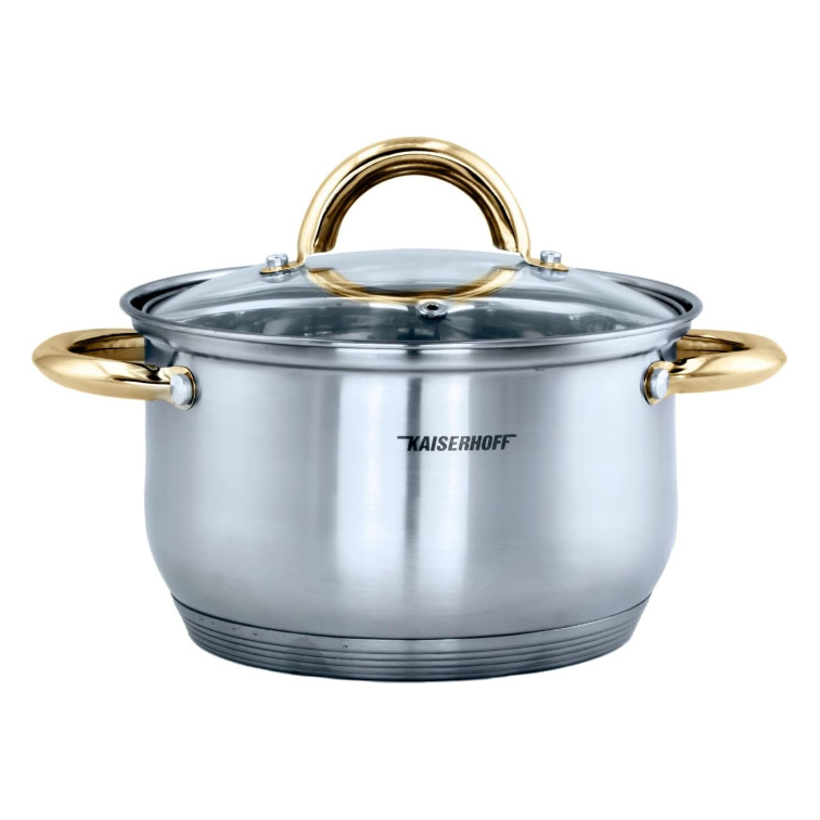 Batería KaiserHoff en Acero Inoxidable de 12 Piezas KH-4350