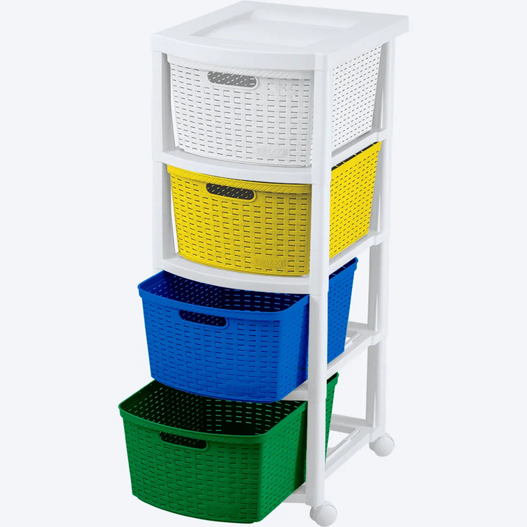 Cajonero Apariencia Rattan Rimax 4 Gavetas Aventure Niño 14006